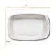 Forma 22,5cm Comprimento Por 14cm 700 ML Refratário Porcelana Germer
